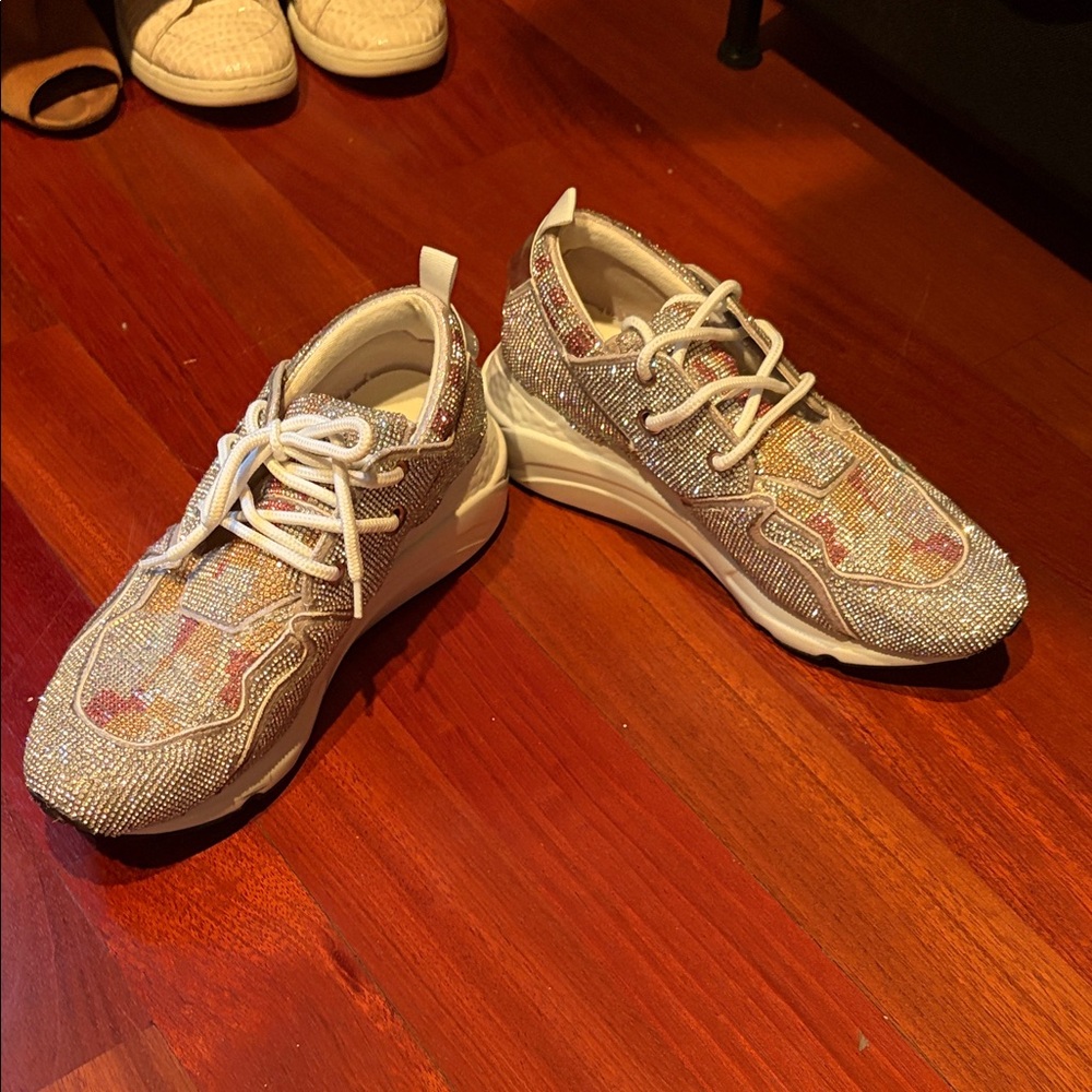 Steve Madden Multicolor Rhinestone Sneakers - Picture 4 of 4